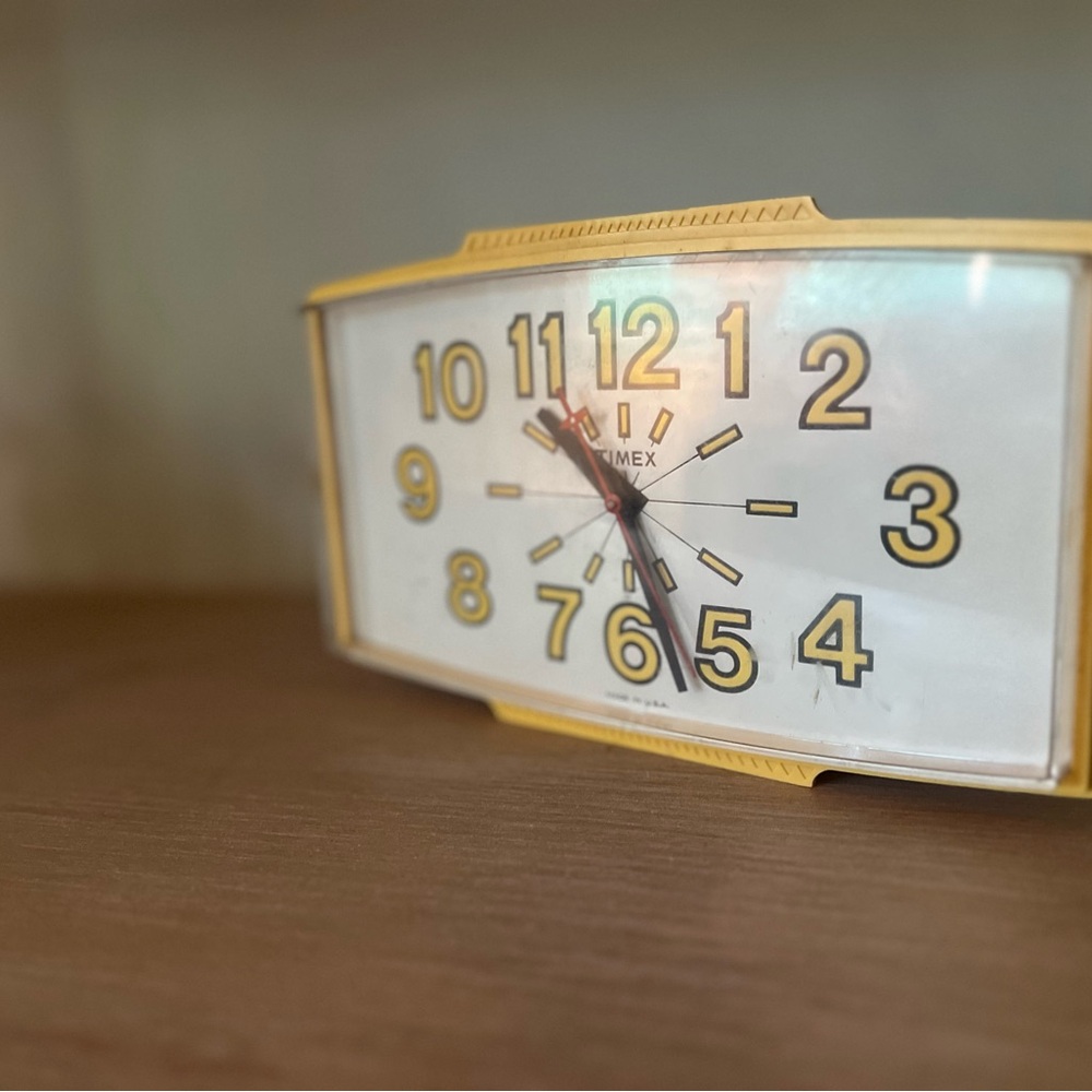 Timex Classic Yellow Wall Clock
